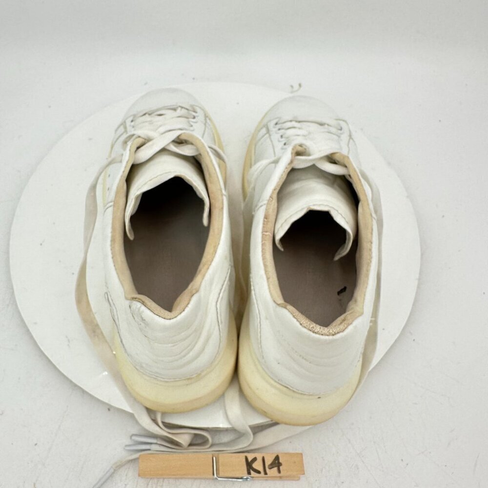 Alexander McQueen Women Size 7 White Leather Lace Up Platform Casual Shoes - Picture 9 of 13